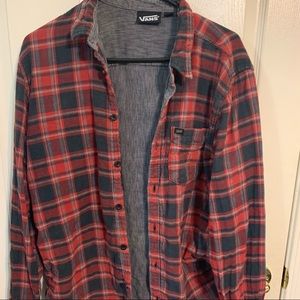 Vans Red Flannel Size Medium